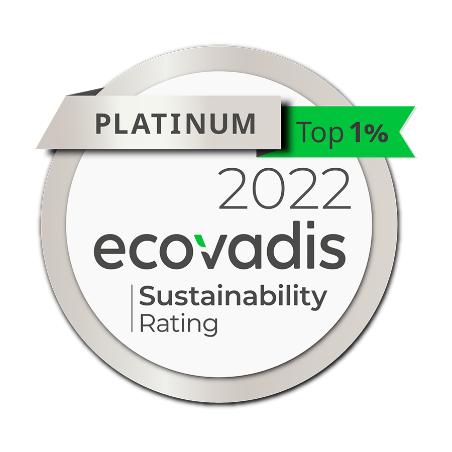 EcoVadis Rating Platinum 2022